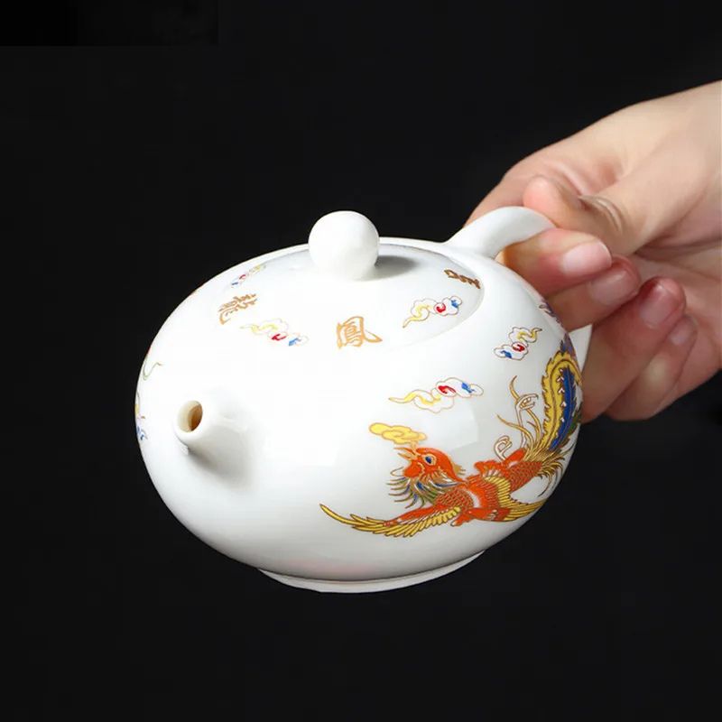 Bule Mágico Cerâmica Branca Bule Muda De Cor