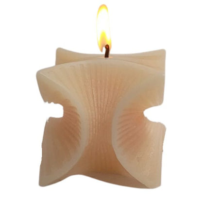 Artisanal Scented Cub Spiral Candle