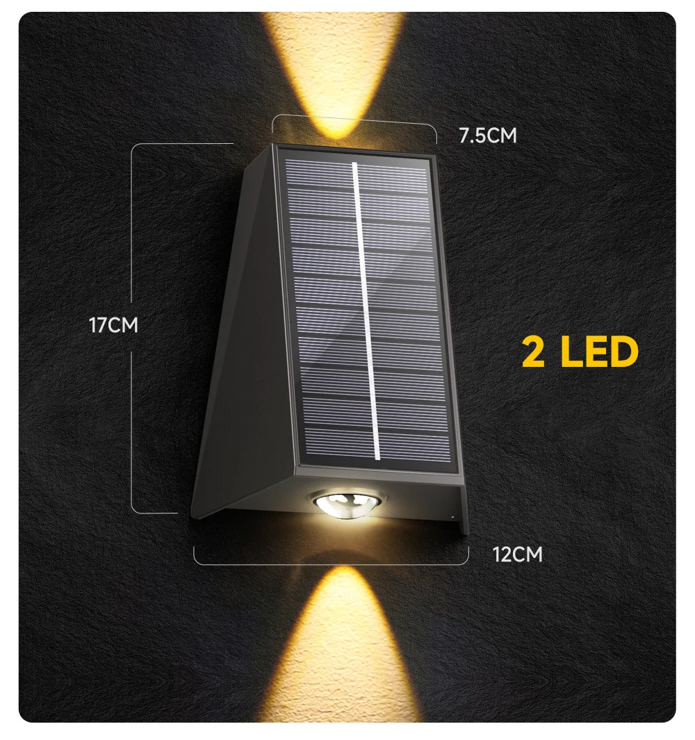 Scenic Solar LED Garden Sconce