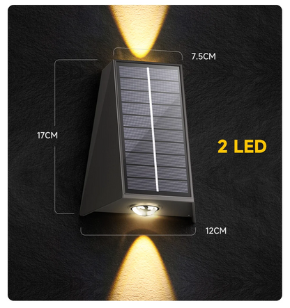 Scenic Solar LED Garden Sconce