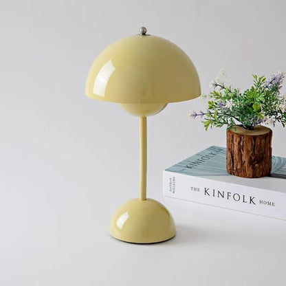 Flower Mushroom Table Lamp Cordless Flower Colors