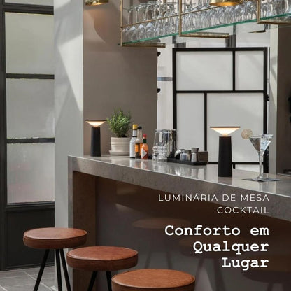 Cocktail Luminária De Mesa Sem Fio Recarregável Restaurantes Hotéis Casas