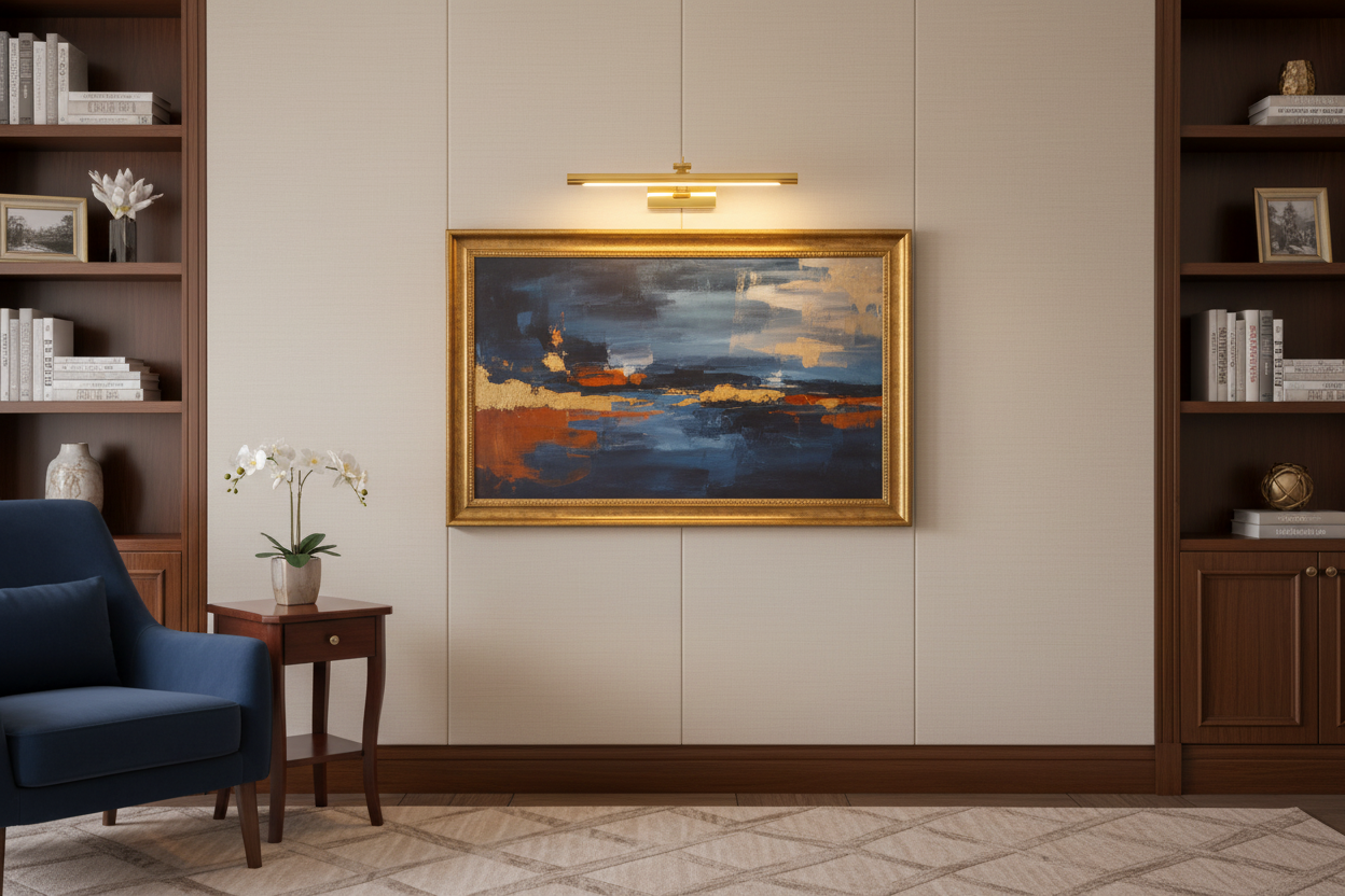 Arandela LED Linear Rotativa 40–55cm 3000K - 5000k | Luminária de Parede Minimalista para Espelhos, Quadros e Cabeceira