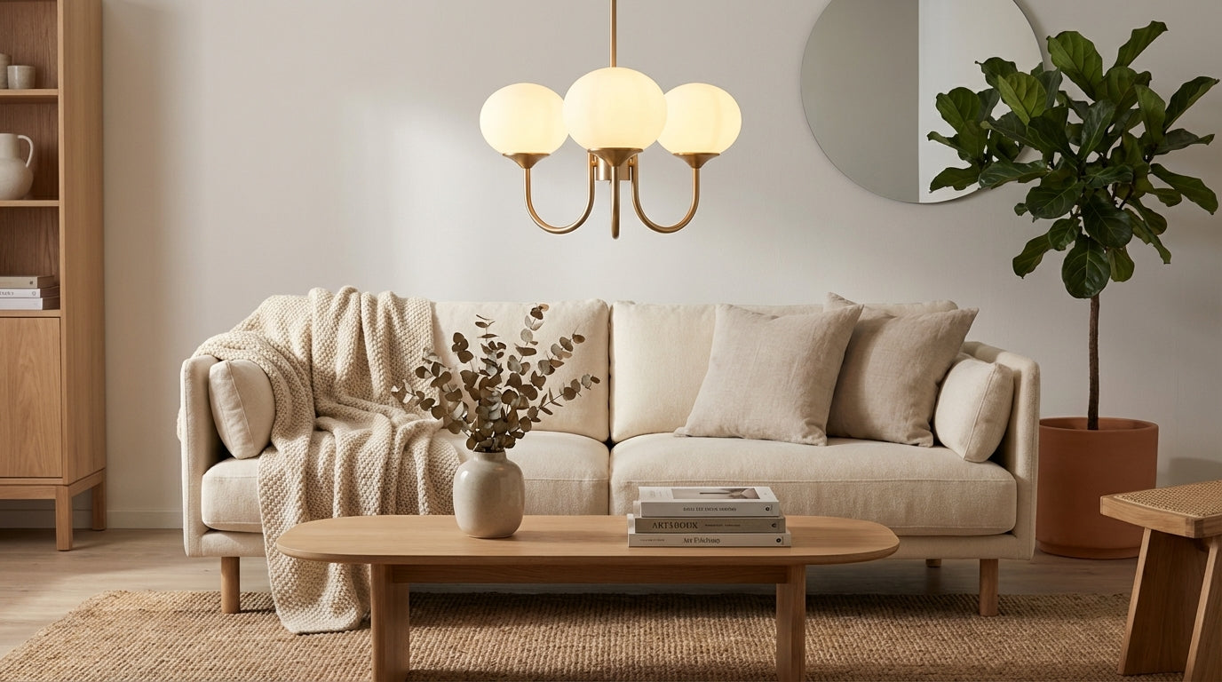 Lustre Pendente, Arandela e Abajur Moderno Bauhaus Glass – Coleção Completa (3 e 5 Globos)