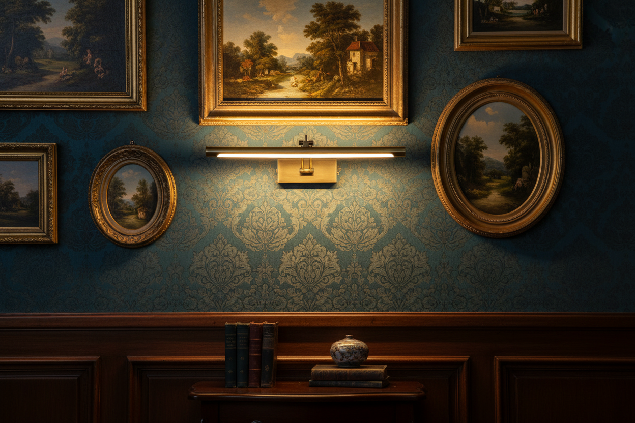 Arandela Led Linear 40cm - 55cm Quadros Espelhos | Rotativa | 9W | Bivolt