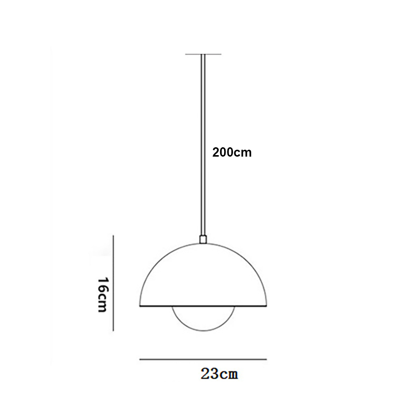 Luminárias Pendente Flower 25cm Colorido Para Balcão De Residencia | Hoteis | Restaurantes