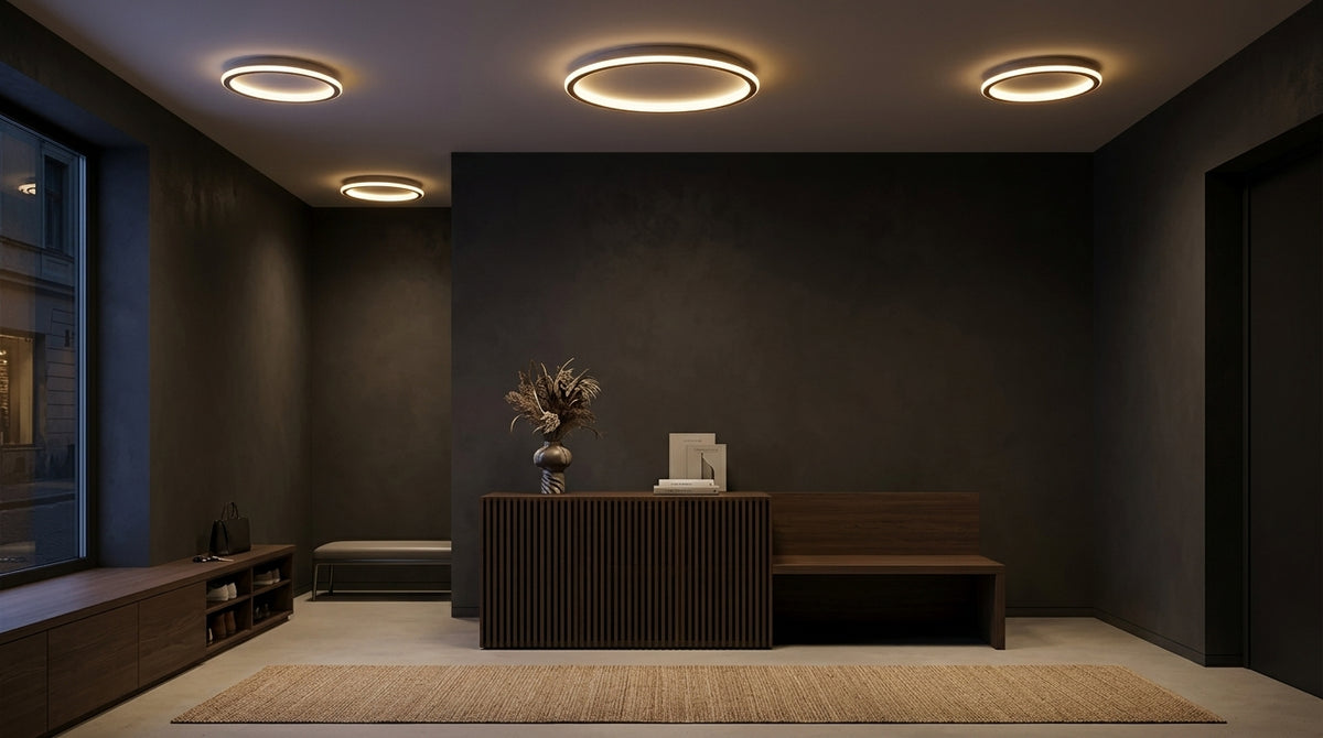 Lustre de Teto Circle Plafon Luminária de Teto Circular LED Nordic Minimalista com Controle Remoto 20cm 30cm 40cm 50cm 60cm 80cm