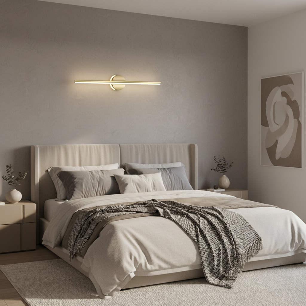 Arandela de Parede LED Linear Fixa 40 e 55cm - Iluminação Moderna para Quadros e Espelhos