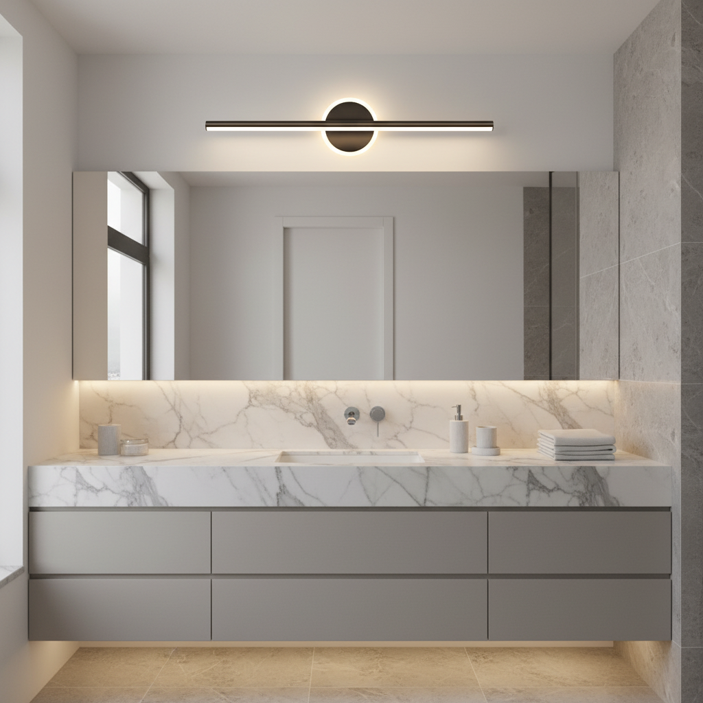 Arandela de Parede LED Linear Fixa 40 e 55cm - Iluminação Moderna para Quadros e Espelhos