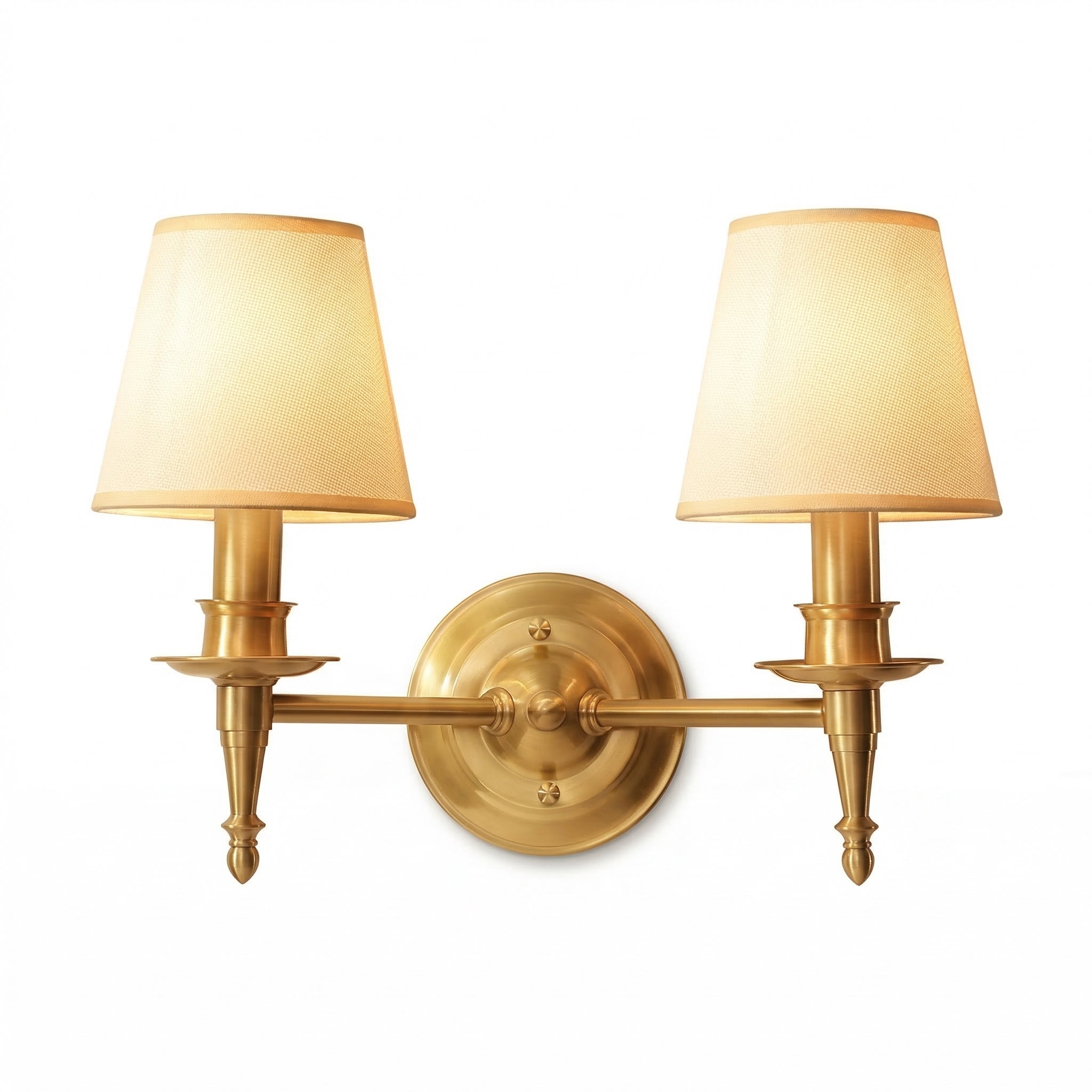 Arandela de Parede Tocheiro Mini Dourada Classic – 1 ou 2 Cúpulas