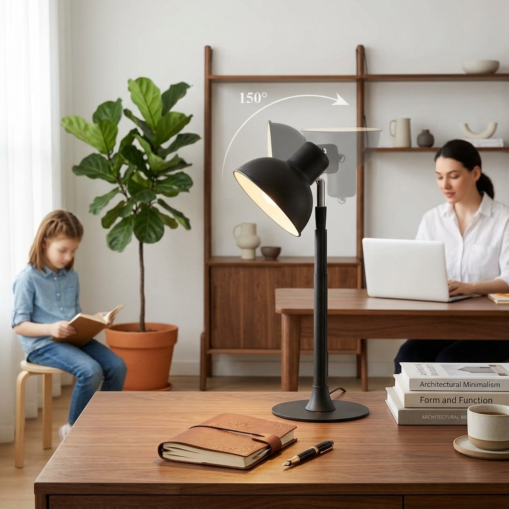 Luminária de Piso Telescopic 145cm e Abajur Regulável Luminaria 2 em 1