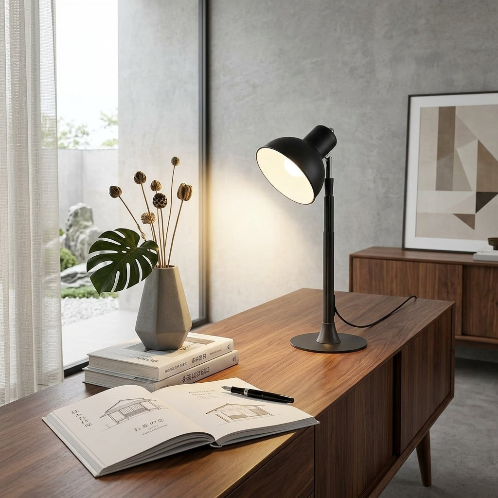 Luminária de Piso Telescopic 145cm e Abajur Regulável Luminaria 2 em 1