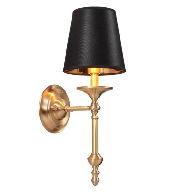 Arandela de Parede Tocheiro Dourada Classic Luminária Black