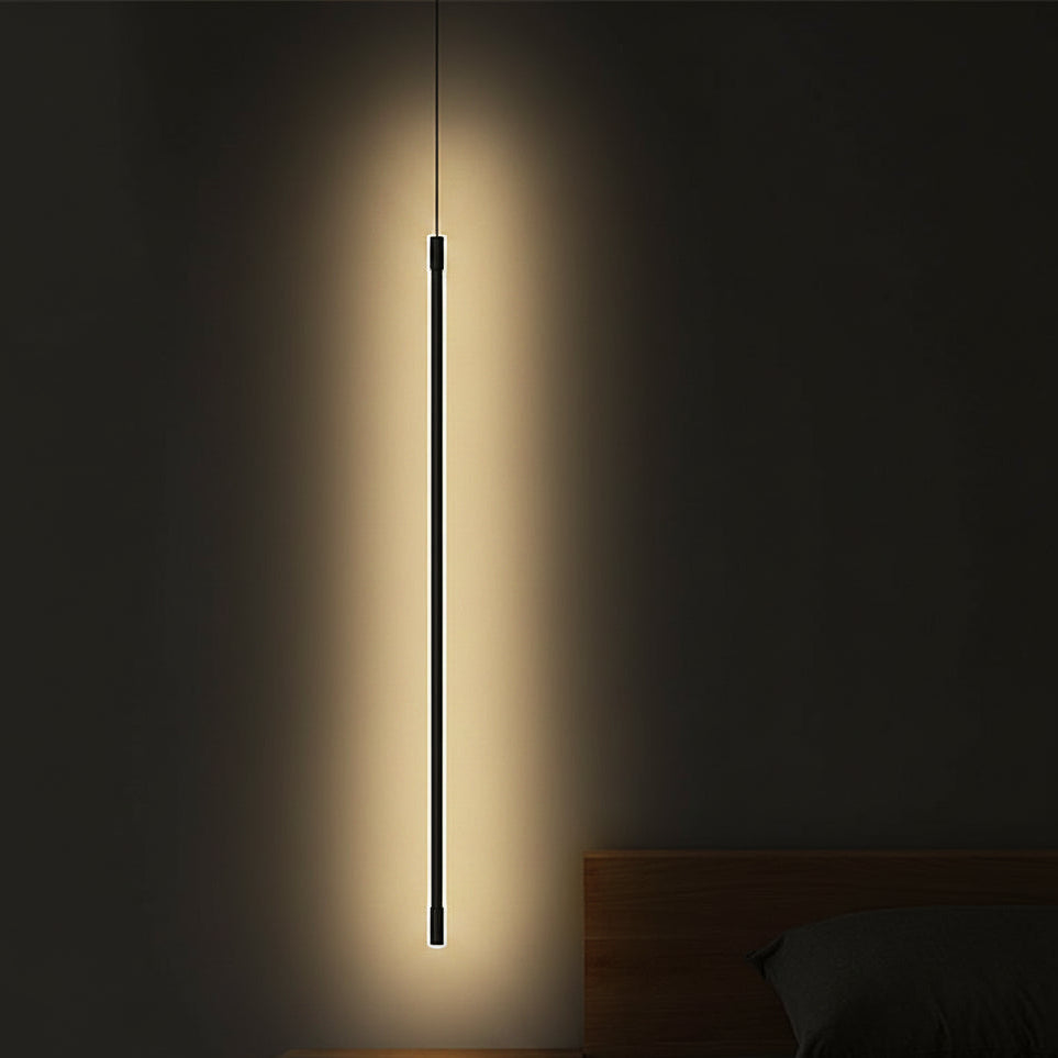 Pendente LED Linear Moderno Geométrico Minimalista para Quarto e Sala