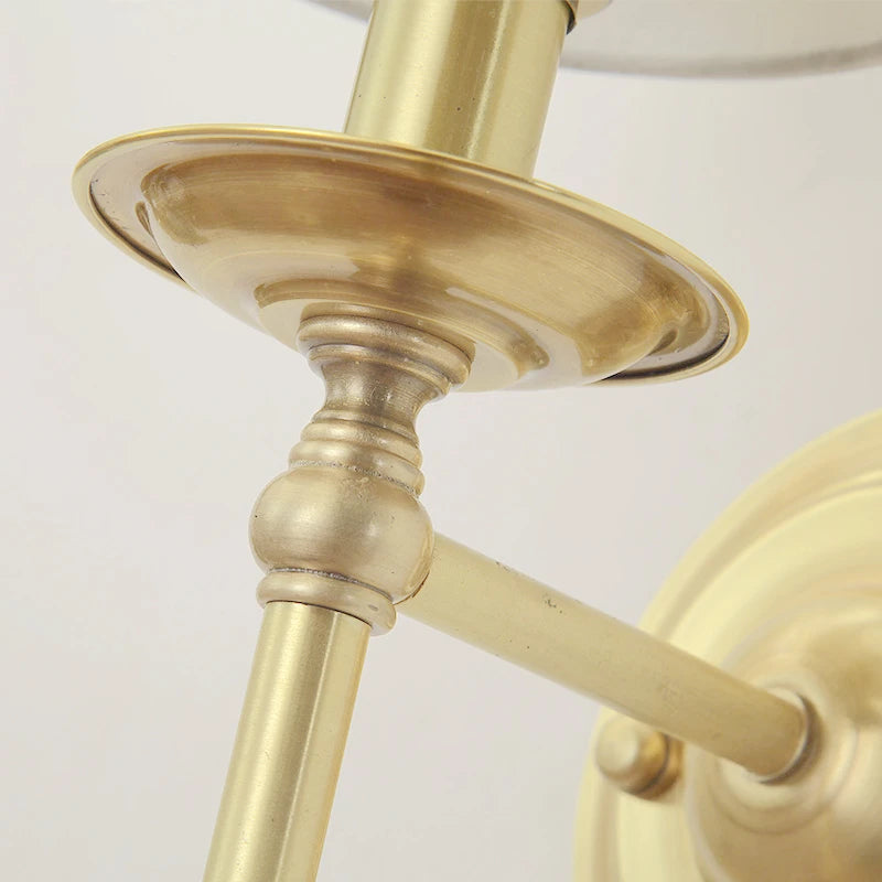 Arandela de Parede Tocheiro Dupla Duas Cúpulas