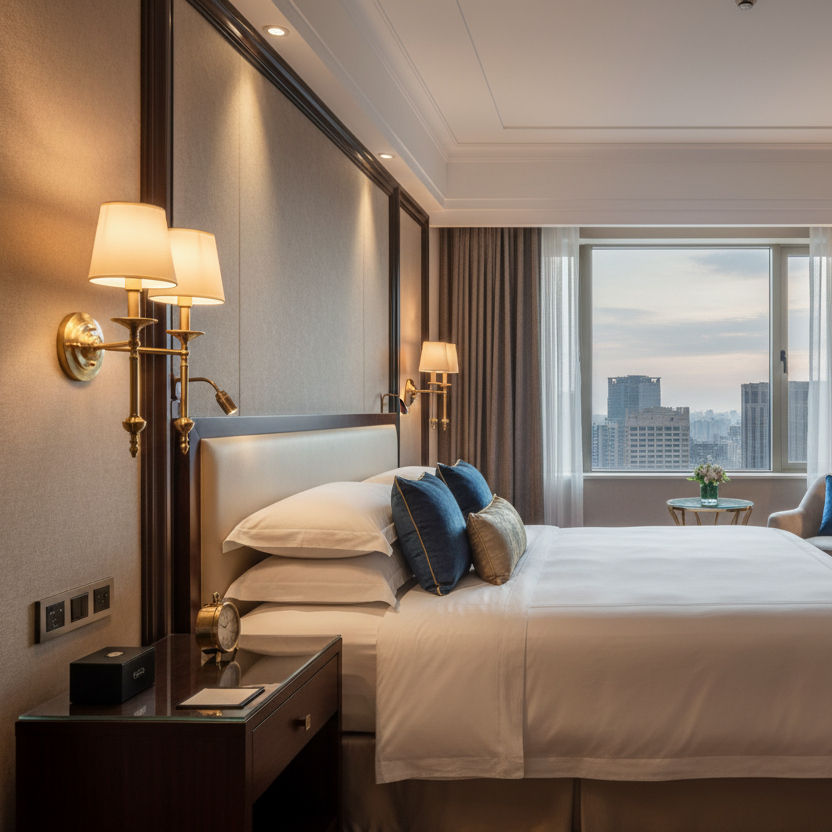 Arandela de Parede Tocheiro Dupla Duas Cúpulas