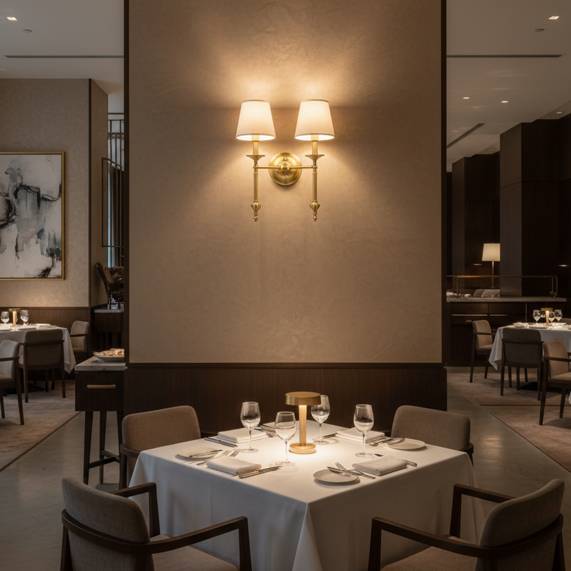 Arandela de Parede Tocheiro Dupla Duas Cúpulas