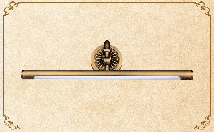 Arandela Linear Vintage Led 8W 45CM Luminária de Parede Bronze Art Decor