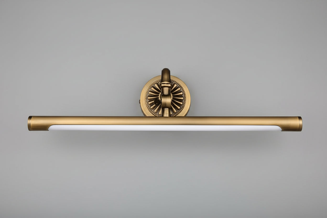 Arandela Linear Vintage Led 8W 45CM Luminária de Parede Bronze Art Decor