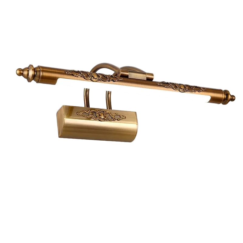 Arandela Linear Vintage Led 8W 50CM Luminária de Parede Bronze Art Decor