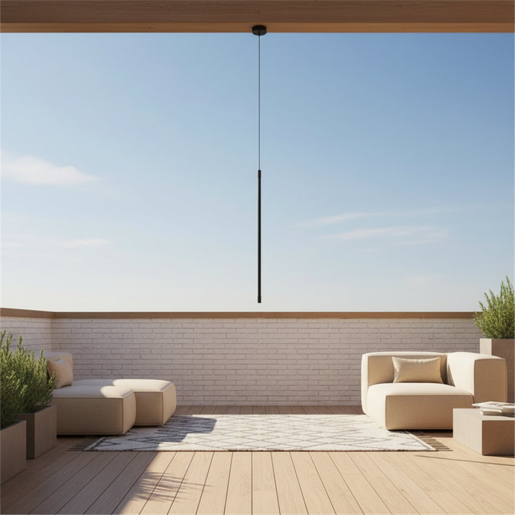 Pendente LED Linear Moderno Geométrico Minimalista para Quarto e Sala