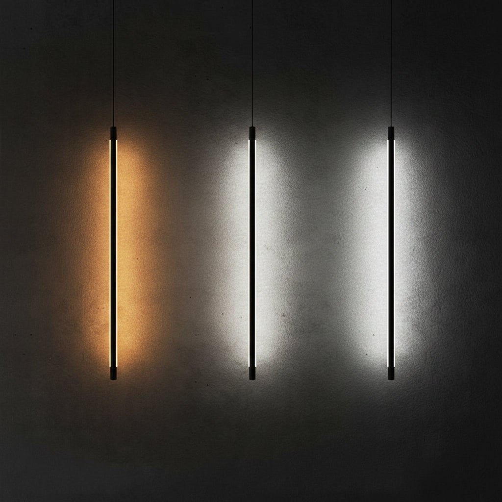 Pendente LED Linear Moderno Geométrico Minimalista para Quarto e Sala