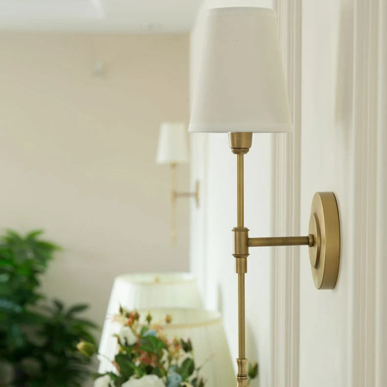 Arandela Cúpula Branca Tocheiro Royal Luminária de Parede