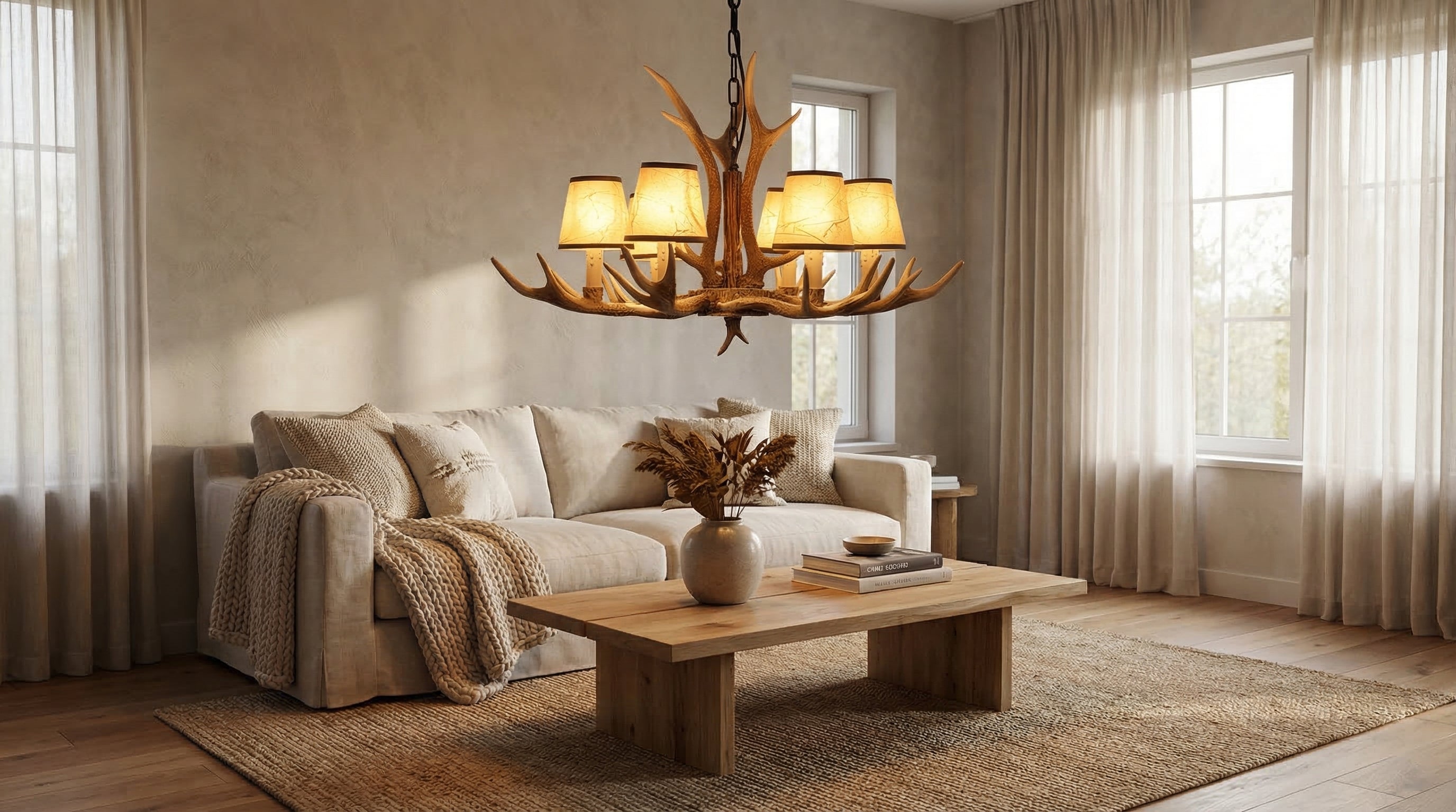 Montana Lustre Pendente 6 Cúpulas Estilo Chalé Retrô
