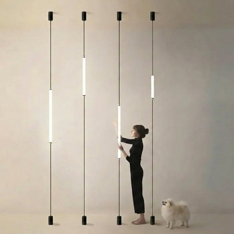 Luminária Vertical LED Piso ao Teto Italiana Minimalista Moderna