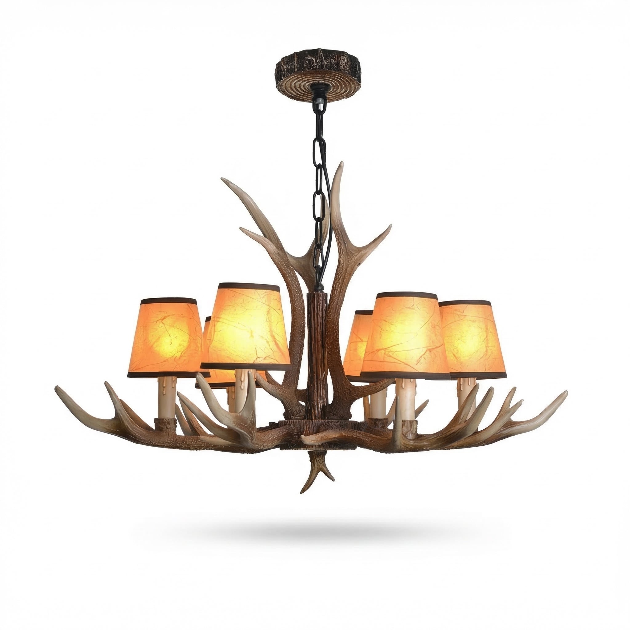 Montana Lustre Pendente 6 Cúpulas Estilo Chalé Retrô