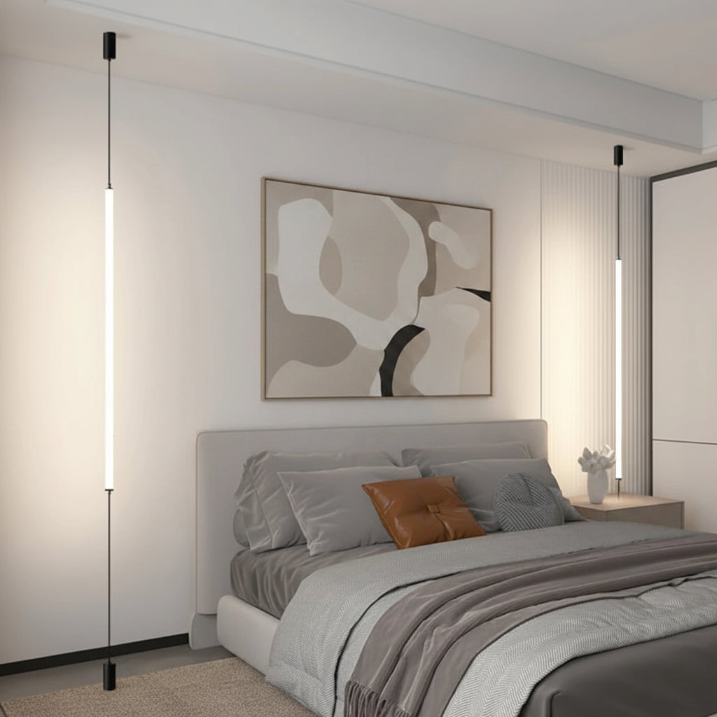 Luminária Vertical LED Piso ao Teto Italiana Minimalista Moderna