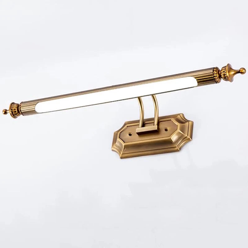 Arandela Linear Vintage Led 8w 470mm Luminária de Parede Bronze Art Decor