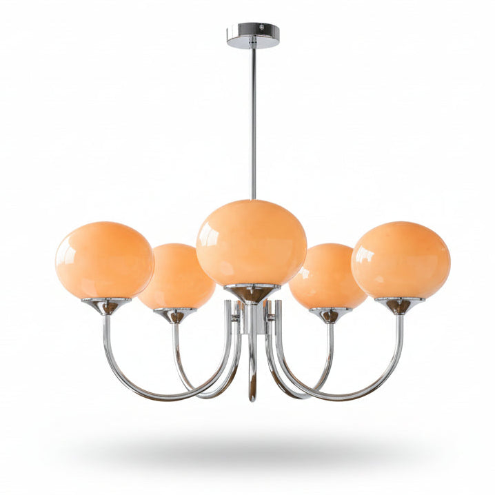 Lustre Pendente, Arandela e Abajur Moderno Bauhaus Glass – Coleção Completa (3 e 5 Globos)