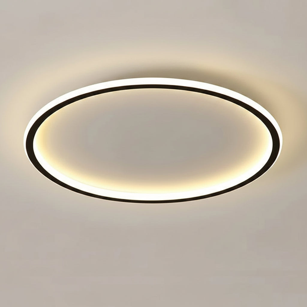 Lustre de Teto Circle Plafon Luminária de Teto Circular LED Nordic Minimalista com Controle Remoto 20cm 30cm 40cm 50cm 60cm 80cm