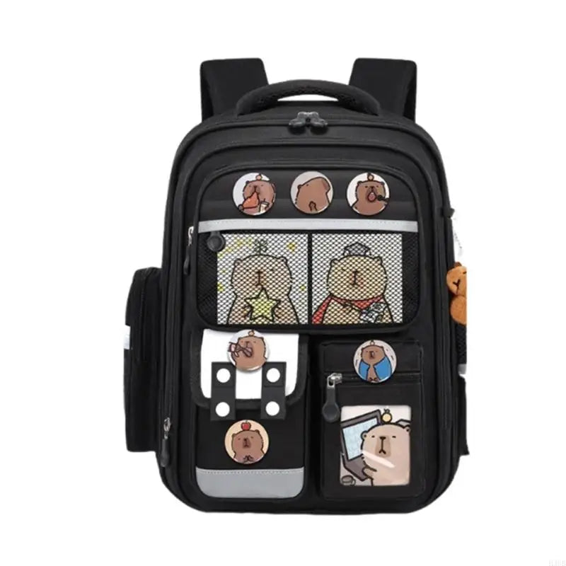 Mochila Escolar Infantil – Ortopédica, Impermeável + Kit Capivara Exclusivo