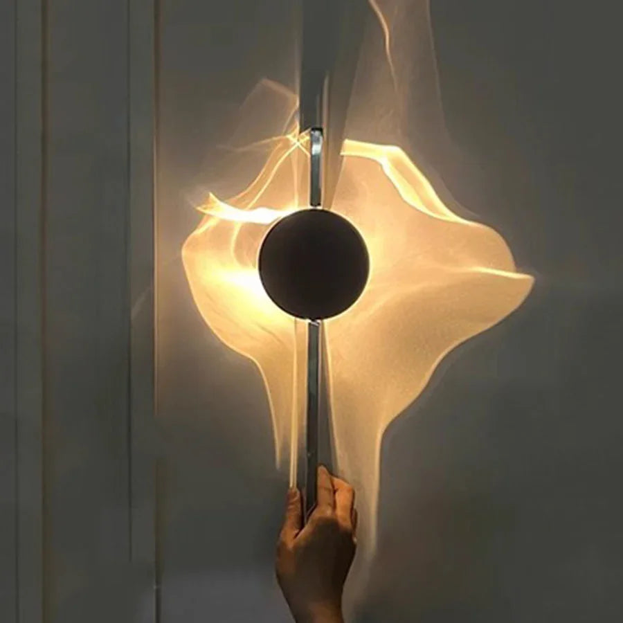 Arandela Orgânica Contemporânea – 1 ou 2 Pontos de Luz, Projeção Cênica e Iluminação por Sombras
