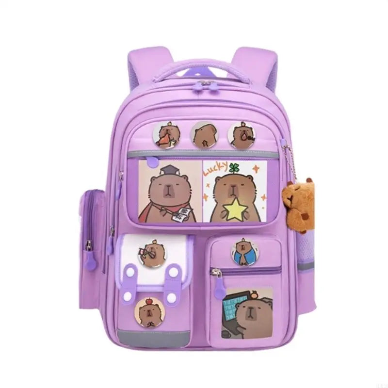 Mochila Escolar Infantil – Ortopédica, Impermeável + Kit Capivara Exclusivo