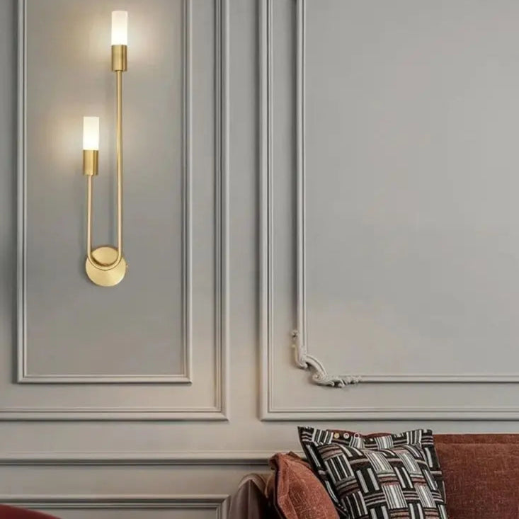 Arandela de Parede Duo – Iluminação Sofisticada em Dourado e Preto