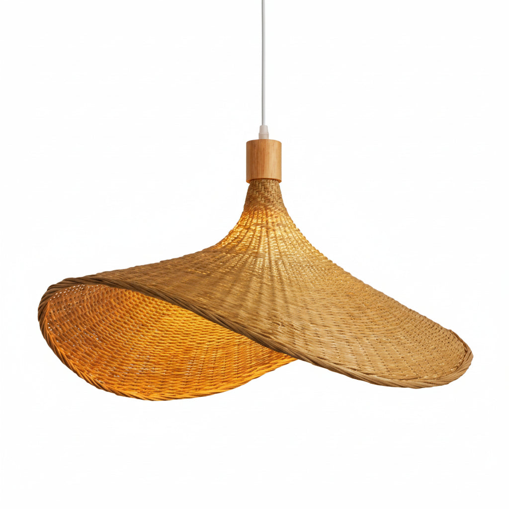 Lustre Pendente Decorativo de Bambu e Rattan 30, 40, 50, 60 e 80cm