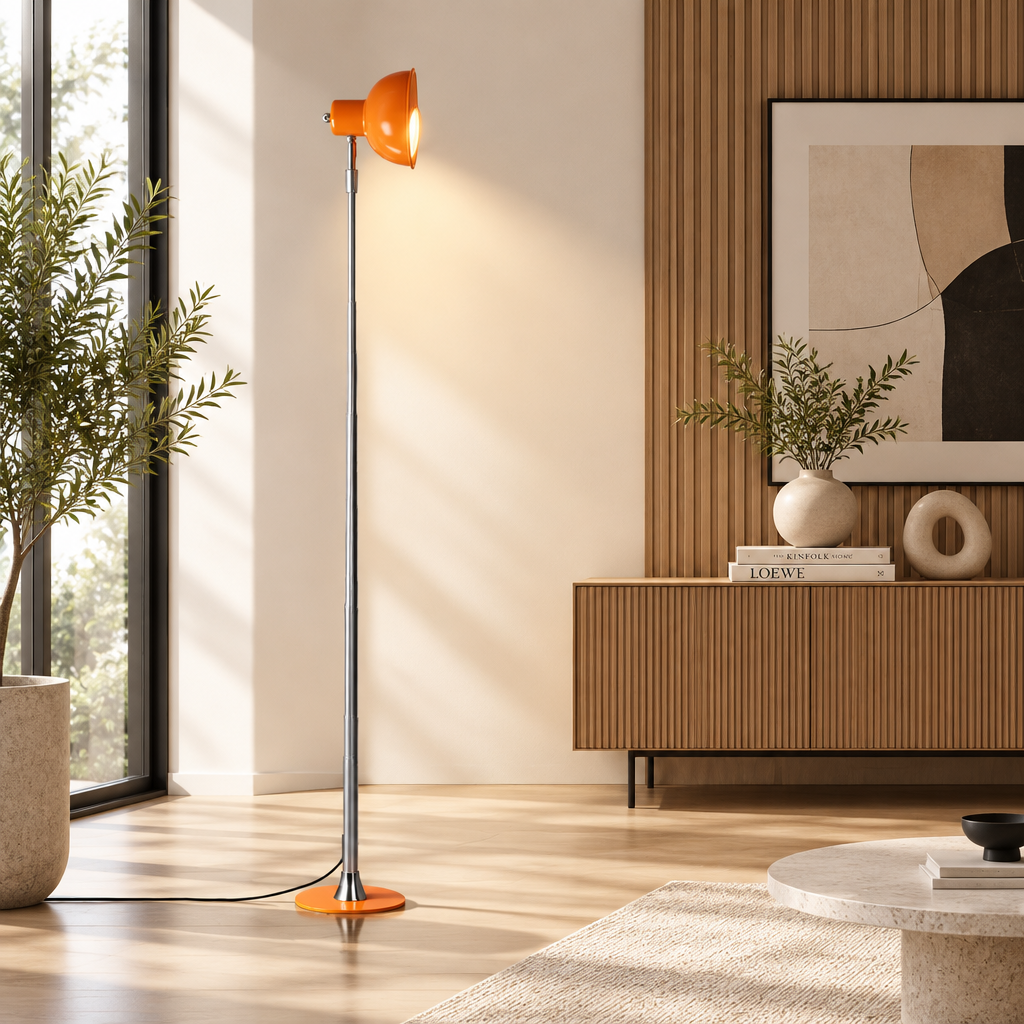 Luminária de Piso Telescopic 145cm e Abajur Regulável Luminaria 2 em 1