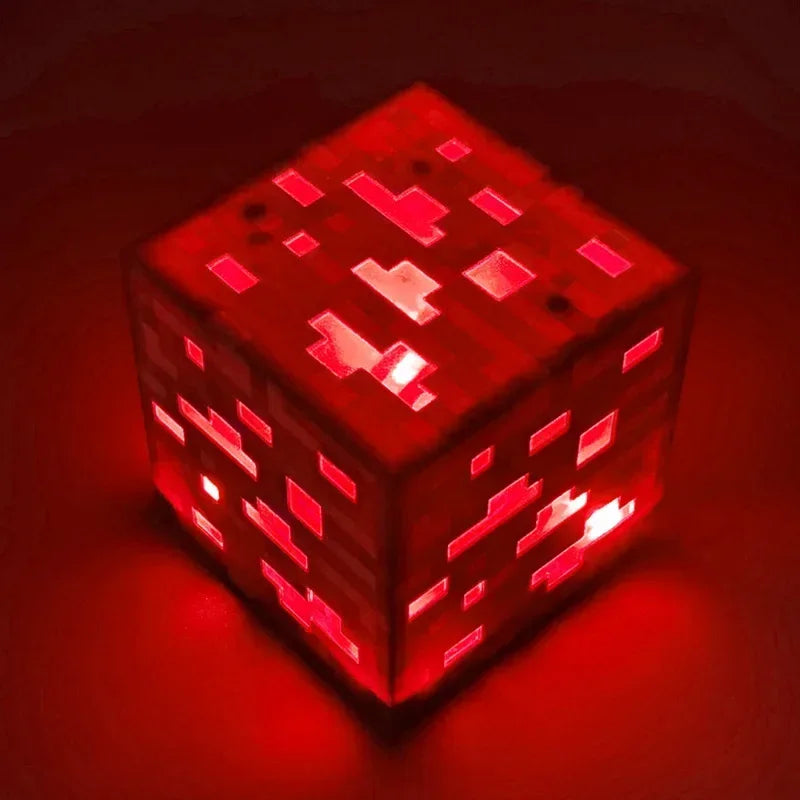 Luminárias Minecraft Recarregáveis – Cubo, Tocha ou Poção Mágica (LED, Sem Fio, 4 Cores)