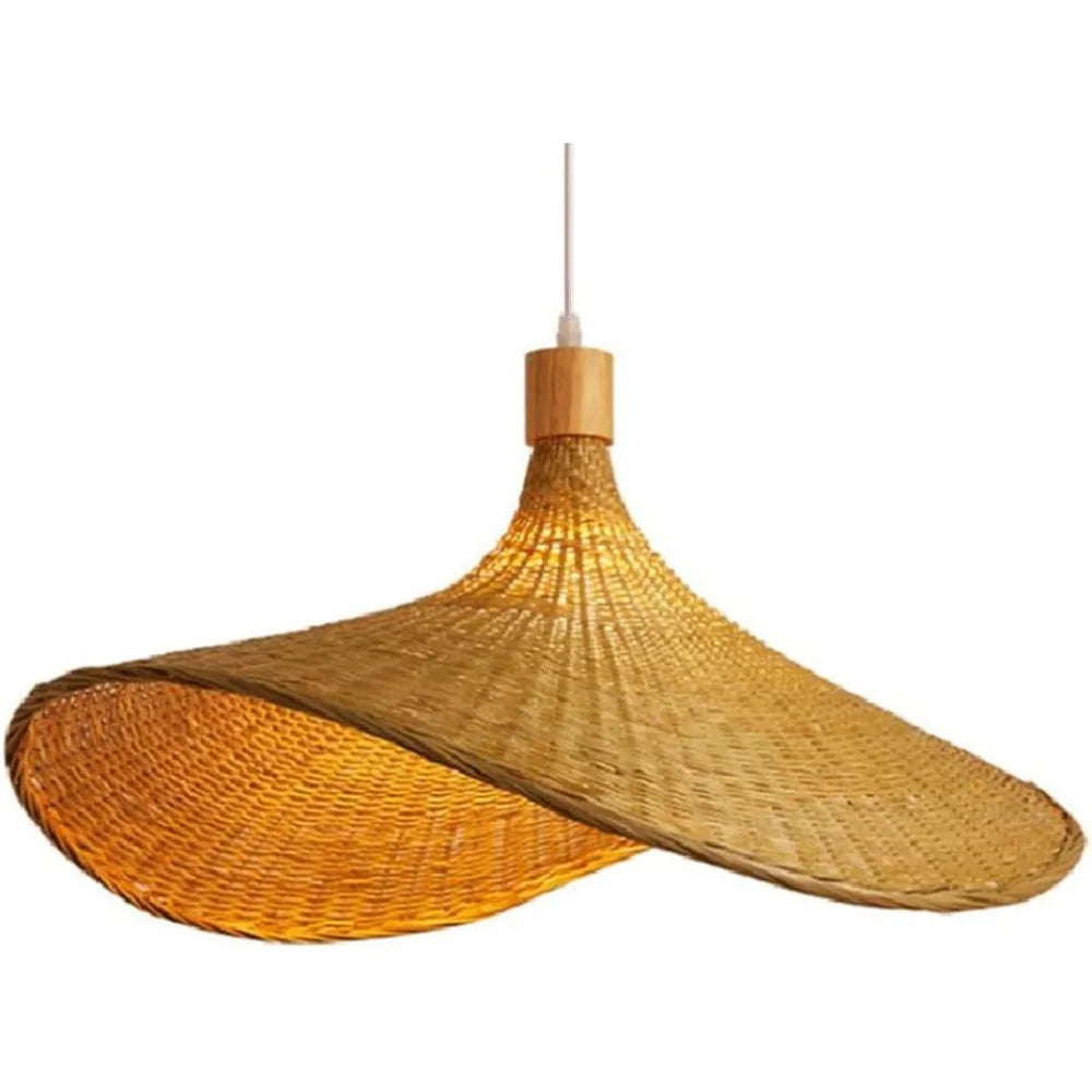 Lustre Pendente Decorativo de Bambu e Rattan 30, 40, 50, 60 e 80cm