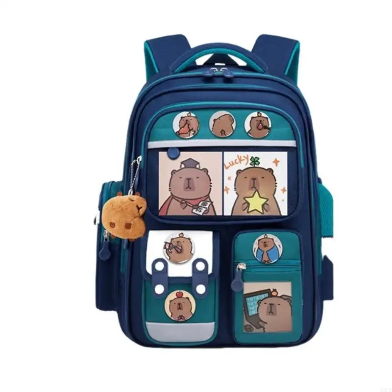 Mochila Escolar Infantil – Ortopédica, Impermeável + Kit Capivara Exclusivo