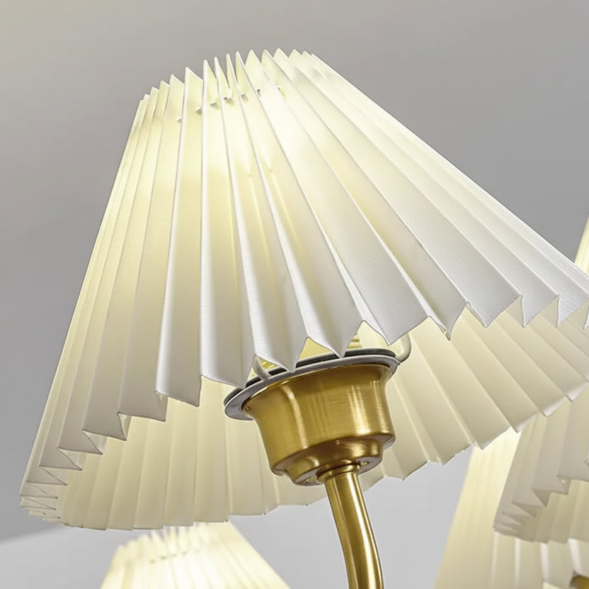 Lustre Dourado Vintage De 3 a 10 Cúpulas Pendente Tocheiro