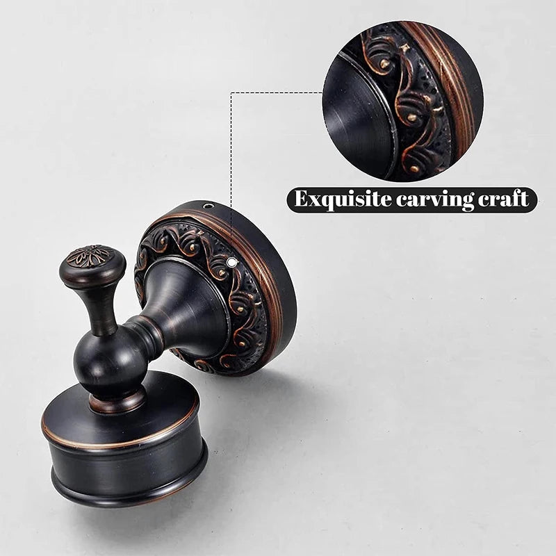 Saboneteira de Parede Vintage Bronze e Preto