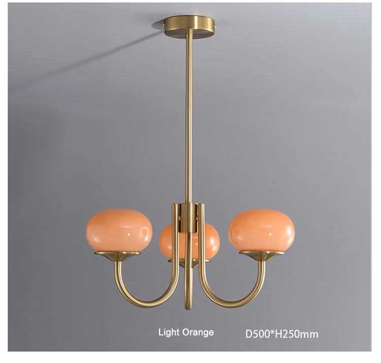 Lustre Pendente Moderno Bauhaus Glass 50cm e 68cm