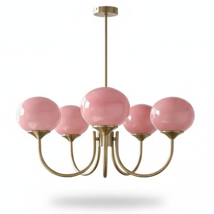 Lustre Pendente, Arandela e Abajur Moderno Bauhaus Glass – Coleção Completa (3 e 5 Globos)