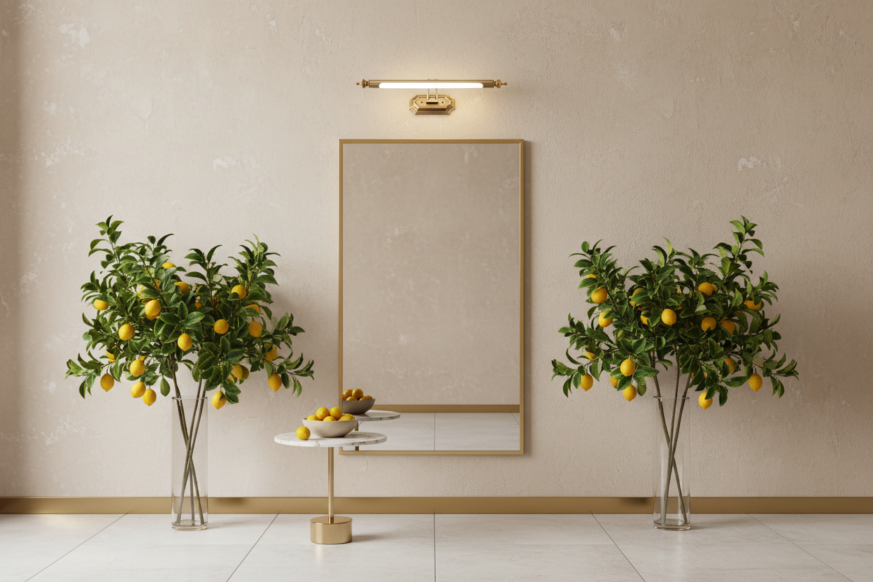 Arandela Linear Vintage Led 8w 470mm Luminária de Parede Bronze Art Decor