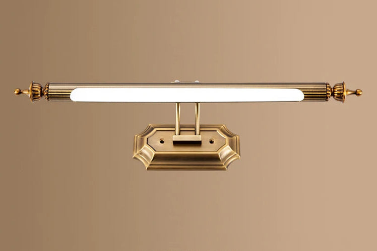 Arandela Linear Vintage Led 8w 470mm Luminária de Parede Bronze Art Decor