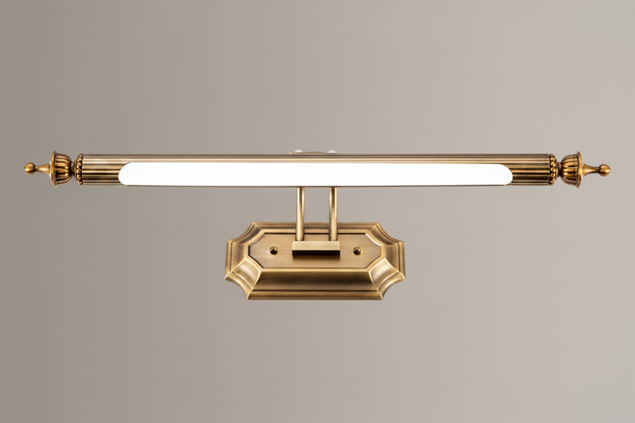 Arandela Linear Vintage Led 8w 470mm Luminária de Parede Bronze Art Decor